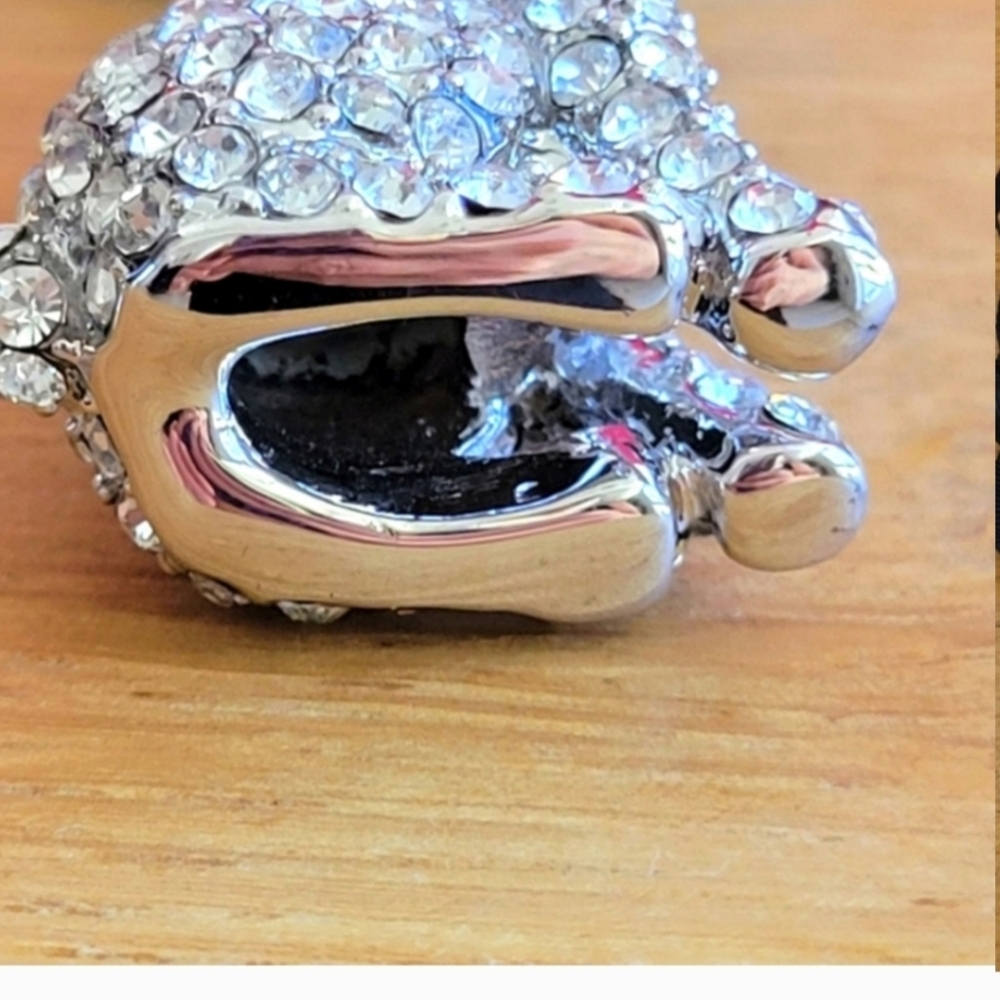 Kate Spade NWT Crystal Pave Bunny Rabbit Keychain - Picture 6 of 8